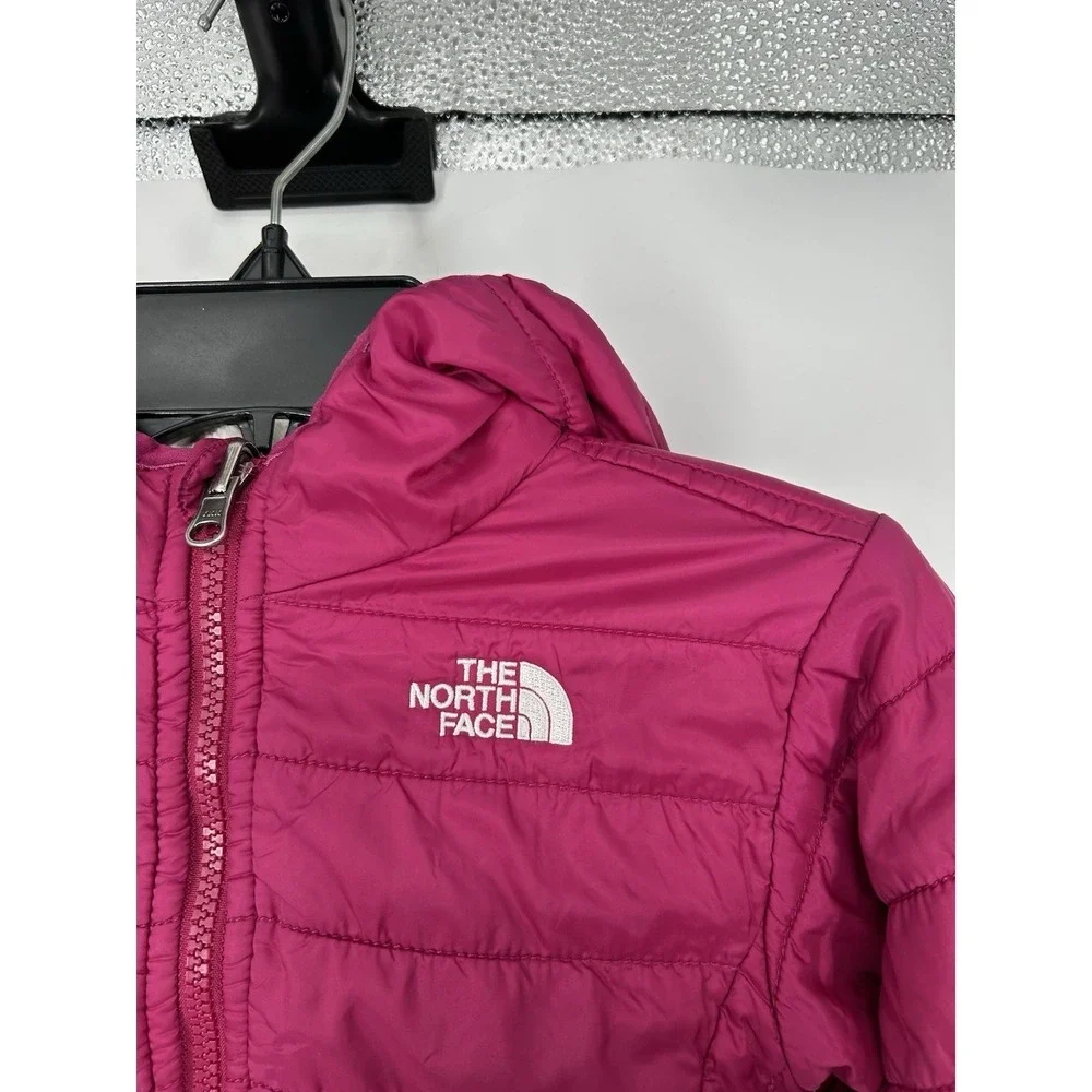 The North Face Reversible Puffer Jacket Sherpa Kids Toddler Toddlers Size 4 4T‎